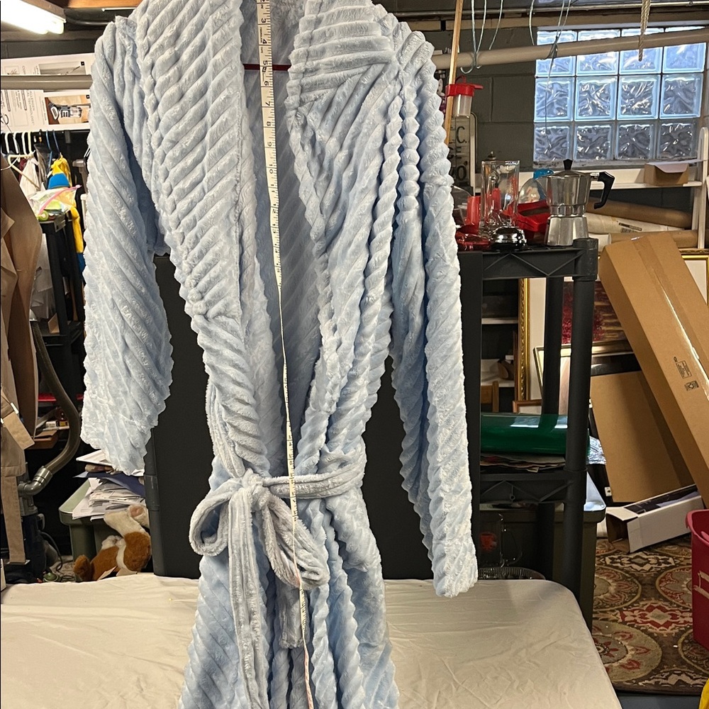 Light Blue Textured Robe